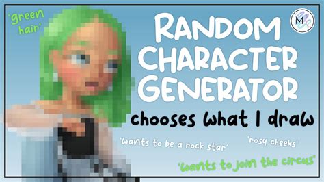 Random Character Generator Chooses What I Draw 🤡👩‍🎤 Speedpaint Youtube