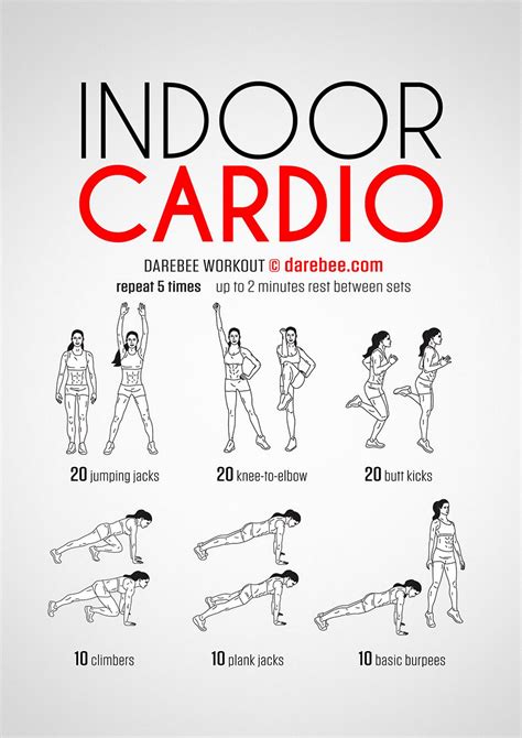 Indoor Cardio Workout Cardio Workout At Home Full Body Cardio