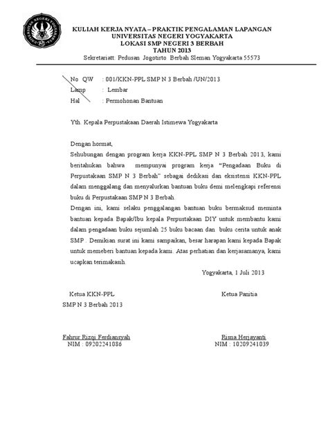 November 30, 2020 by admin. Contoh Proposal Permohonan Bantuan Buku