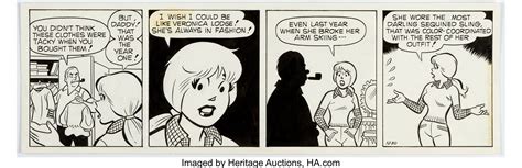 Dan Decarlo Archies Daily Comic Strip Betty Cooper Original Art Lot