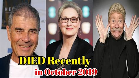 Hollywood Famous People Who Died Recently In October 2019 Youtube