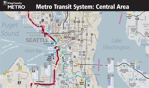 Seattle Public Transportation Map Transport Informations Lane