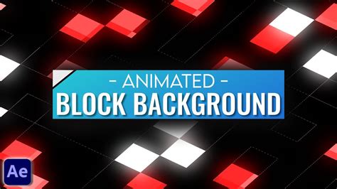 Animated Block Background In After Effects After Effects Tutorial