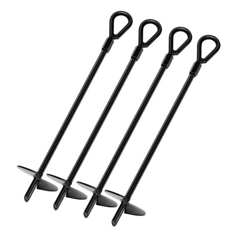 Buy Color You 4 Pcs Ground Anchor Heavy Duty Canopy Anchor Steel Metal Tent Stakes 15inch Spiral