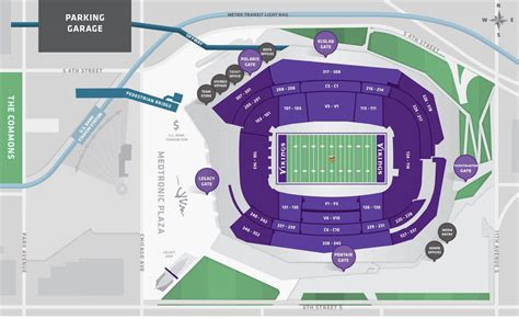 Us Bank Stadium Parking Guide Updated Map Price Accessible Parking