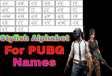 Will you excel, or will you ~flounder~? Stylish Alphabets For PUBG Names | Cool Fonts For PUBG Names in 2020 ...