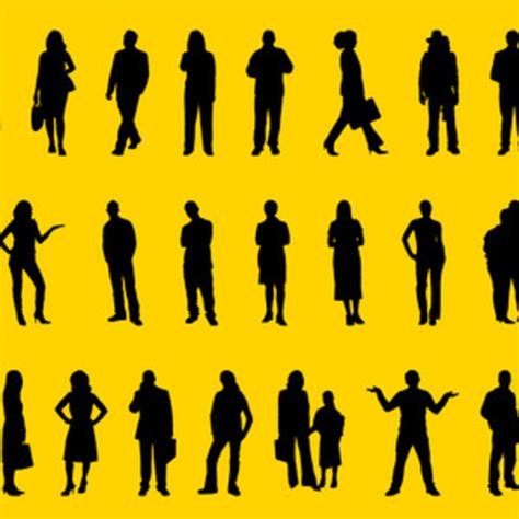 People Positions Silhouettes Vector Art Freevectors