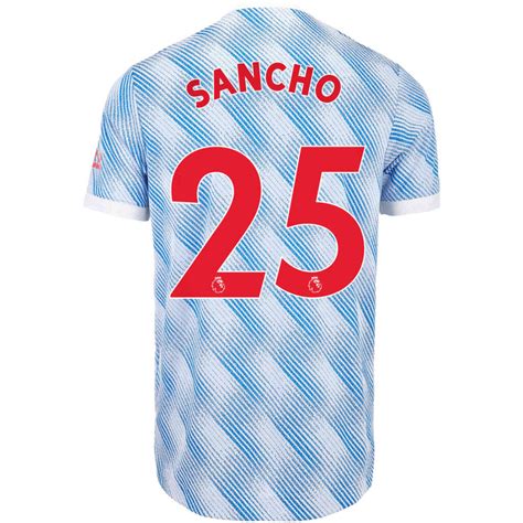 202122 Adidas Jadon Sancho Manchester United Away Authentic Jersey