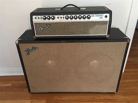 1968 Fender Dual Showman Head With Original 2x15 Cabinet