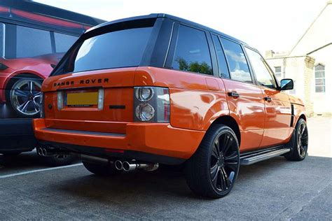 Full Wrap In Orange On A Range Rover Vogue By Reforma Uk