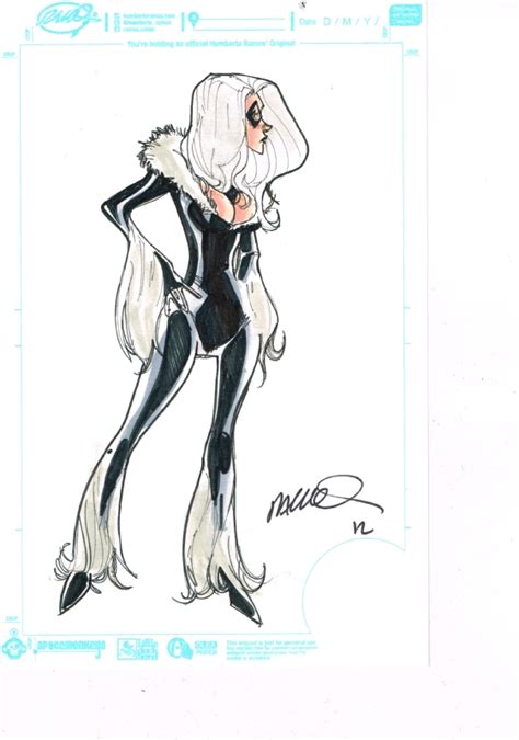 Ramos Black Cat In Mike Caritherss Humberto Ramos Comic Art Gallery Room