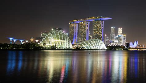 The Singapore Skyline At Night R CityPorn
