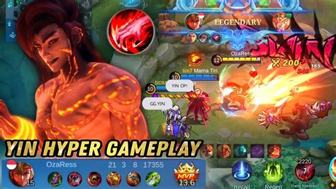 New Hero Yin Hyper Best Build And Skill Combo Gameplay Mobile Legends