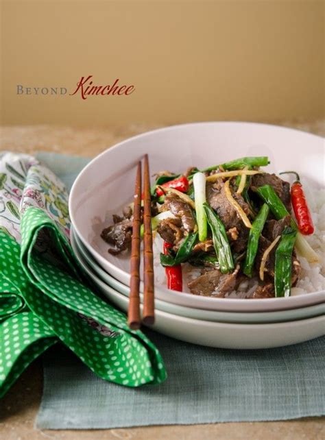 Beef With Ginger And Green Onion Beyond Kimchee Asian Recipes Beef