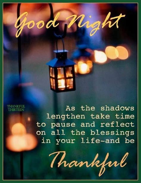 Thankful Good Night Quote Pictures Photos And Images For Facebook