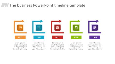 Yearly Powerpoint Timeline Template