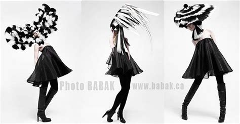 Artistic Black And White Avant Garde Outfit Avant Garde Hair Fashion