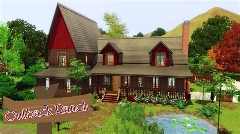 Sims 3 Houses Outback Ranch Sims 3 Houses