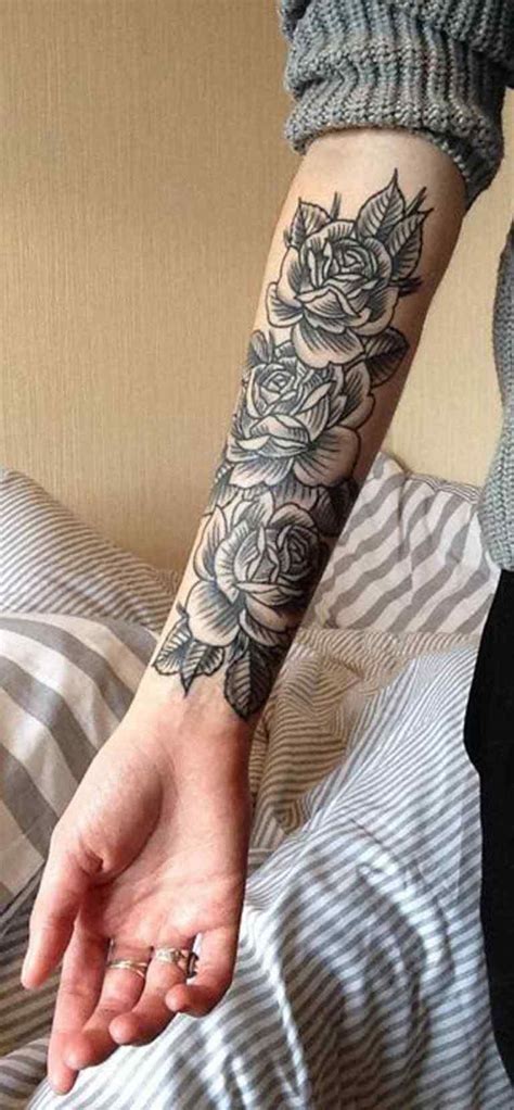 Tattoos For Women Half Sleeve Meaningful Roses Beautiful Black Rose Forearm Tattoo  Tattoos