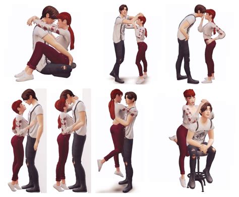 High And Low Poses Sims 4 Couple Poses Sims 4 Piercings Sims 4