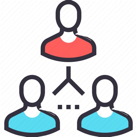 Group Hierarchy Management Organization People Structure Team Icon