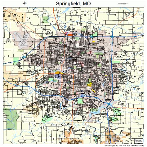 Springfield Missouri Street Map 2970000