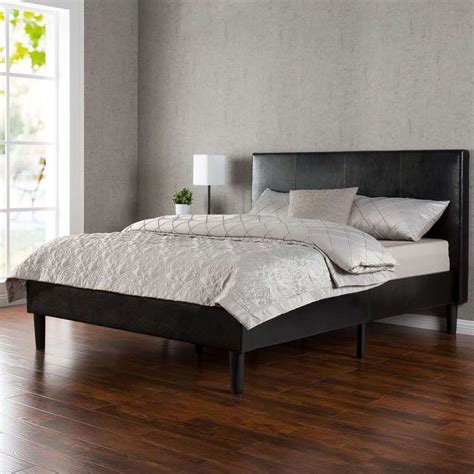 Yet, since these platform beds have a dissimilar support system, there remain quite a few things to consider while choosing the best mattress for a to understand those considerations you should go through the best platform bed mattress reviews before you decide to buy the best one for your. Zinus Deluxe Faux Leather Upholstered Platform Bed with ...