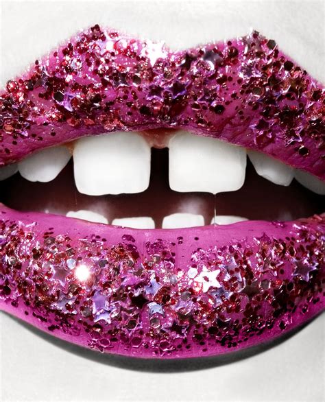 Pin By Primp Network On Lips Gap Teeth Glitter Lips Fuchsia Lip