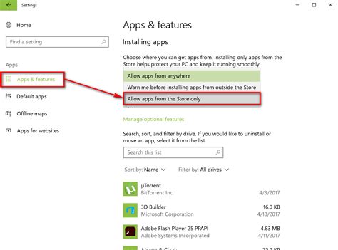 How To Prevent Installing Apps From Outside Windows Store In Windows 10