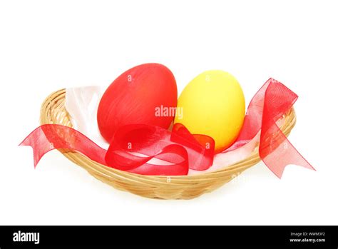 Two Easter Eggs Red White Hi Res Stock Photography And Images Alamy