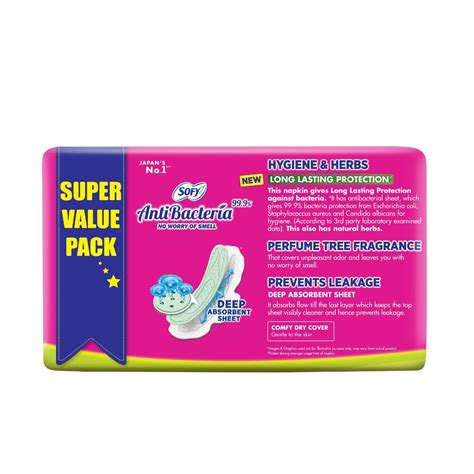 Sofy Antibacteria Sanitary Pads Xl 48 Count Price Uses Side Effects