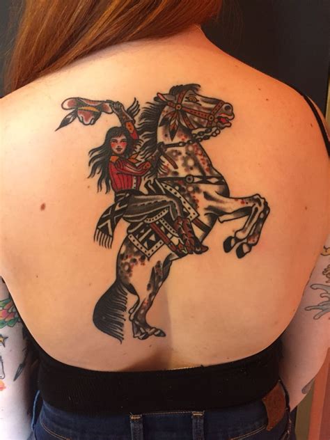 Cowgirl Back Piece Off To A Good Start By Courtney O Shea Everlasting Tattoo San Francisco