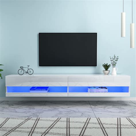 Floating Tv Stand Wall Mounted For 75 Inch Tvs 70 Inch Floating