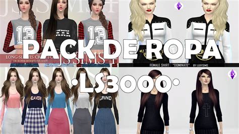 Pack De Ropa 1 Los Sims 4 Ls3000 Youtube