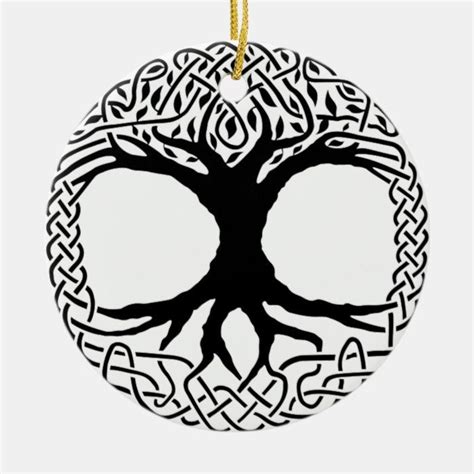 Tree Of Life Yggdrasil Norse Wicca Mythology Ceramic Ornament Zazzle