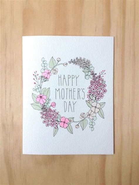 Printed flower mother's day card (click here to see how it's done on rainy day mum) — you won't believe what is used to make the flower prints! Homemade Mother's Day Card To Give To Your Mom | Happy ...
