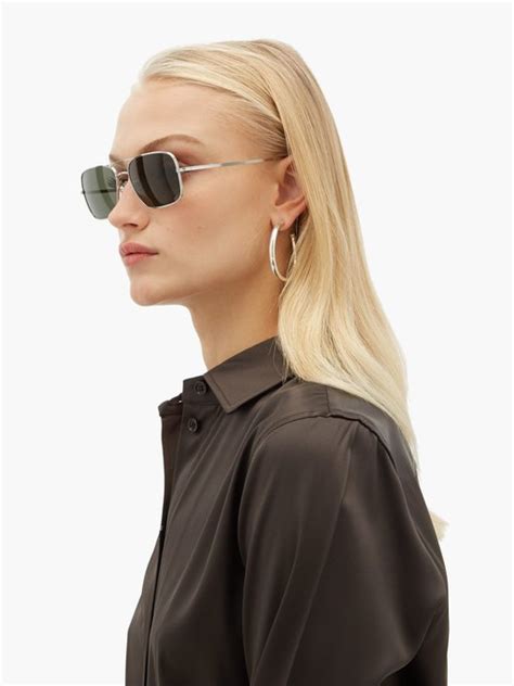 X Oliver Peoples Victory La Square Sunglasses The Row Matchesfashion Uk