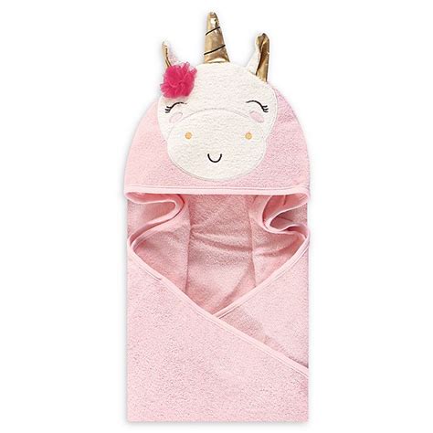 Little Treasure Unicorn Hooded Towel In Pink Bed Bath And Beyond