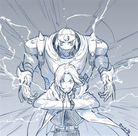 Edward Elric And Alphonse Elric Fullmetal Alchemist Drawn By Katou