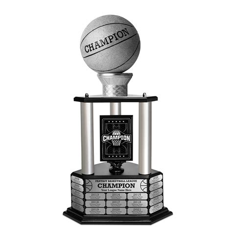 Silver Championship Basketball Trophies 26 36 Mvp Perpetual Trophy