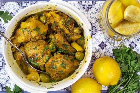 Moroccan Chicken Tagine Recipe W Preserved Lemons Olives