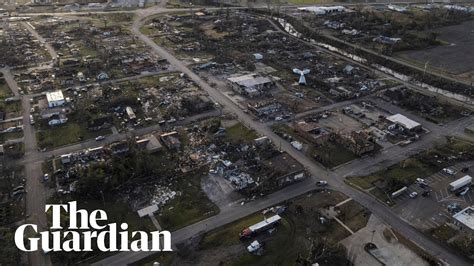 drone footage shows devastation from deadly mississippi tornado youtube