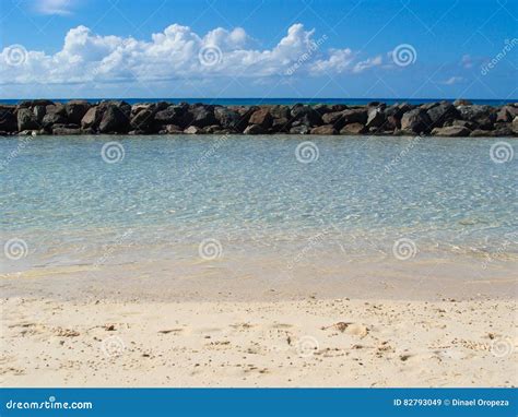 Tropical Beach In Barbados Stock Image Image Of Cloud 82793049