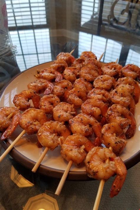You never want to allow the shrimp to marinate in the refrigerator for more than 30 minutes. #cold Seafood Appetizers #easy Seafood Appetizers #Garlic #Grilled #herb #recipe #appetizers # ...