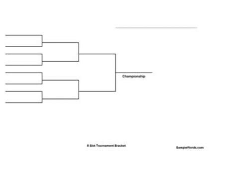 34 Blank Tournament Bracket Templates And100 Free Template Lab