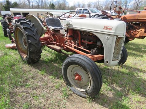 Lot 122r Ford N Series Tractor With 3pt Mower Vanderbrink Auctions