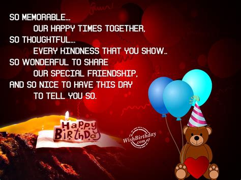 Birthday wishes for friends to wish your friend on his/her birthday. Wishing My Friend A Very Happy Birthday - WishBirthday.com