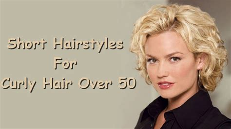 A cropped cut, side swept bangs, or pulled back hair can be a great choice for naturally curly hair. Short Hairstyles For Curly Hair Over 50 - YouTube