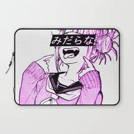 Office work painting lady laptop icon. japanese anime laptop sleeves | Society6