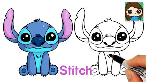 How To Draw Stitch From Lilo And Stitch New Youtube Lilo And